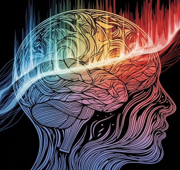 Abstract visual of an evolving mindset and mental patterns