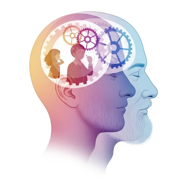 Visualizzazione delle differenze tra età mentale e cronologica.