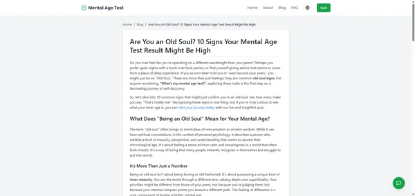 Are You an Old Soul? 10 Signs Your Mental Age Test Result Might Be High