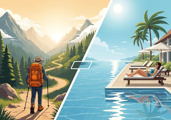 Orang mempertimbangkan gaya perjalanan dan usia mental