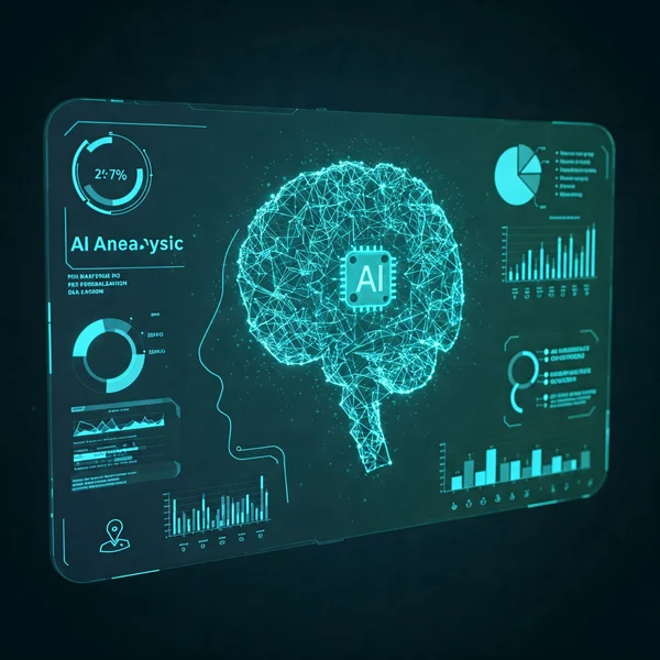 AI personalized mental age report interface concept
