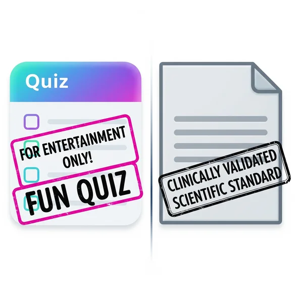 Mental age test for fun vs clinical validation