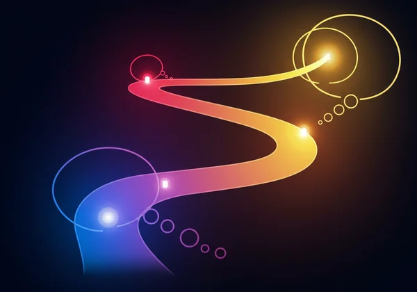 Abstract journey path symbolizing continuous self-discovery